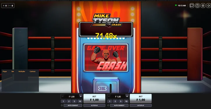 Mike Tyson's Crash game app